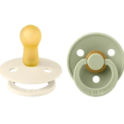 Colour Latex Sutter 2-pak Rund Ivory/Sage*Bibs