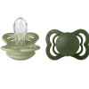 Supreme Silikone Sutter 2-pak Symmetrisk Sage/Hunter Green*Bibs Discount