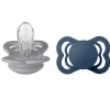 Supreme Silikone Sutter 2-pak Symmetrisk Cloud/Steel Blue*Bibs Outlet