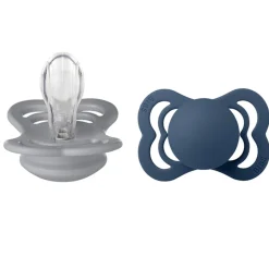 Supreme Silikone Sutter 2-pak Symmetrisk Cloud/Steel Blue*Bibs Outlet