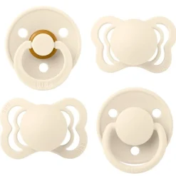 Try-it Collection Silikone/Naturgummi Sutter 4-pak Ivory*Bibs Outlet