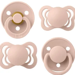 Try-it Collection Silikone/Naturgummi Sutter 4-pak Blush*Bibs New