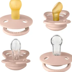 Try-it Collection Silikone/Naturgummi Sutter 4-pak Blush*Bibs New