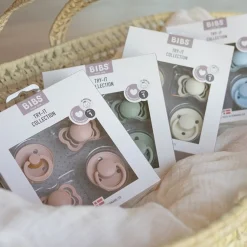 Try-it Collection Silikone/Naturgummi Sutter 4-pak Sage*Bibs Clearance