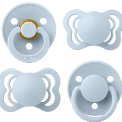 Try-it Collection Silikone/Naturgummi Sutter 4-pak Baby Blue*Bibs Online