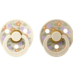 x Liberty Latex Sutter 2-pak Strawberries and Cream Ivory*Bibs Outlet