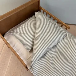 Juniorsengetøj - Green Double Stripe*By mats Sale