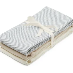 Stofbleer 3-pak Classic Stripes Blue, Praline, Creme White*Cam Cam Copenhagen Online