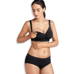 Graviditets- og Amme-BH m. Carri-Gel Sort*Carriwell New