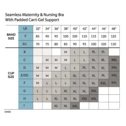 Graviditets- og Amme-BH m. Indlæg og Carri-Gel Hvid*Carriwell