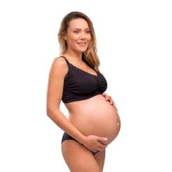 Graviditets- og Amme-BH m. Indlæg og Carri-Gel Sort*Carriwell Outlet