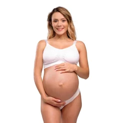 Graviditets- og Amme-BH m. Indlæg Hvid*Carriwell