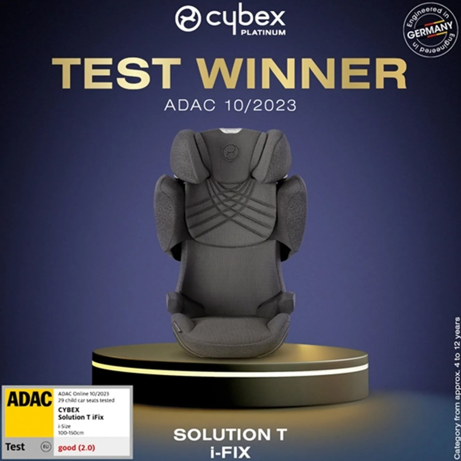 Solution T i-Fix PLUS Sepia Black Autostol*Cybex Clearance