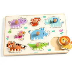 Hippo'N'Co, Knoppuslespil*Djeco New