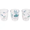 Done by Deer Yummi Mini Glass Sea Friends 3-pak Blue*DonebyDeer Sale