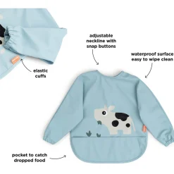 Blå Hagesmæk m/Ærmer og lomme Tiny farm*DonebyDeer Clearance