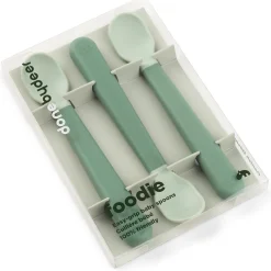 Foodie Easy-Grip Babyske 3-Pak Grøn*DonebyDeer Discount