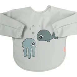 Grå Hagesmæk Med Ærmer Sea friends*DonebyDeer New