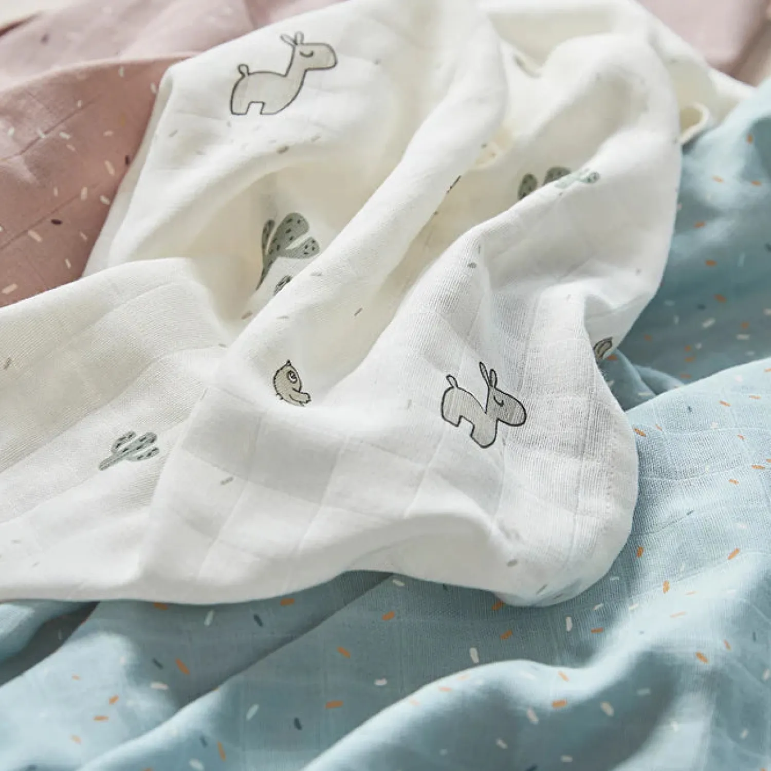 stofbleer 3-pack GOTS Lalee Sand*DonebyDeer Hot