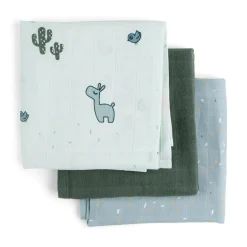 stofbleer 3-pack GOTS Lalee Blå*DonebyDeer Clearance