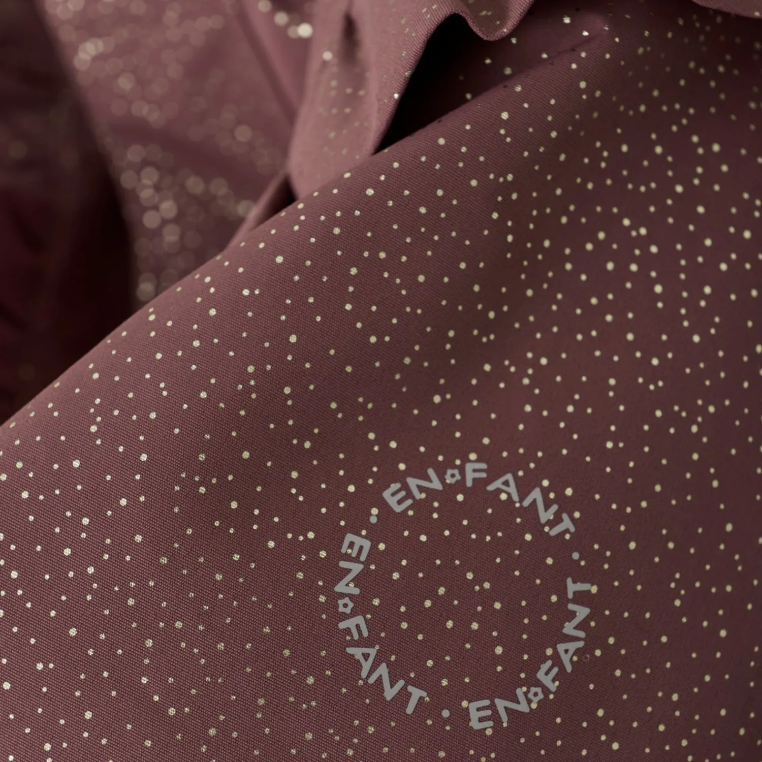 vinterjakke med flæser og glimmer - Rose Taupe*ENFANT Best