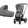 E-Priam inkl. Carrycot Mirage Grey (kombivogn)*Cybex Best