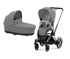 E-Priam inkl. Carrycot Mirage Grey (kombivogn)*Cybex Best