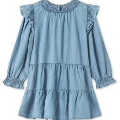 Light Denim Blue Hurlum Ls Kjole*Fliink Online