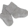 Bamboo Strømper Antislip Grey Melange*Gobabygo
