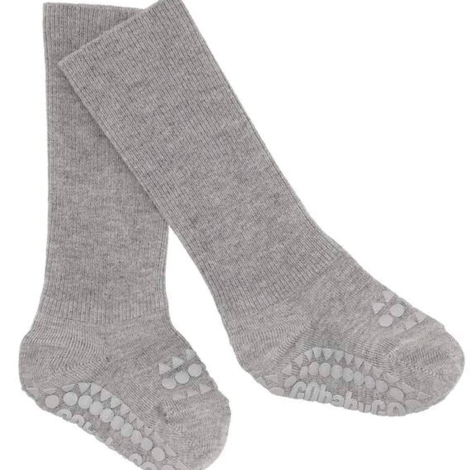 Bamboo Strømper Antislip Grey Melange*Gobabygo