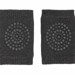 Dark Grey Melange Crawling Knæbeskyttere Organic Terry Bomuld*Gobabygo