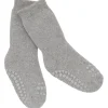 Grey Melange Non-Slip Strømper Organic Terry Bomuld*Gobabygo Hot