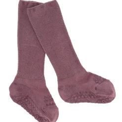 Misty Plum Non-Slip Strømper Bambus*Gobabygo New
