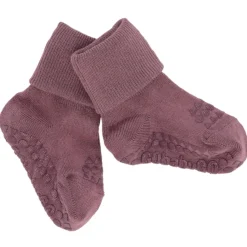Misty Plum Non-Slip Strømper Bambus*Gobabygo New