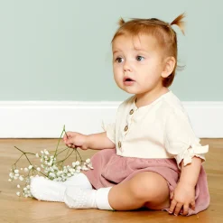 Off White Non-Slip Strømper Bambus*Gobabygo Discount