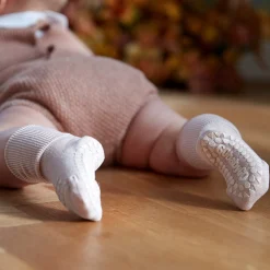 Soft Pink Non-Slip Strømper Bambus*Gobabygo Sale