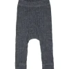 Uld Rib Gråmeleret Leggings*Joha Sale