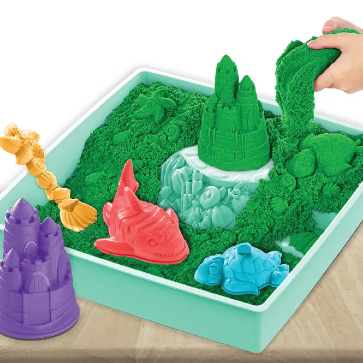 Sandbox Set - Green*Kinetic Sand Outlet