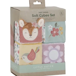 Fairy Garden Pink Plys Terninger*Little Dutch New