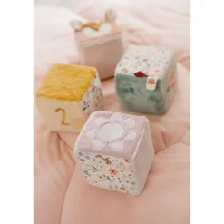 Fairy Garden Pink Plys Terninger*Little Dutch New