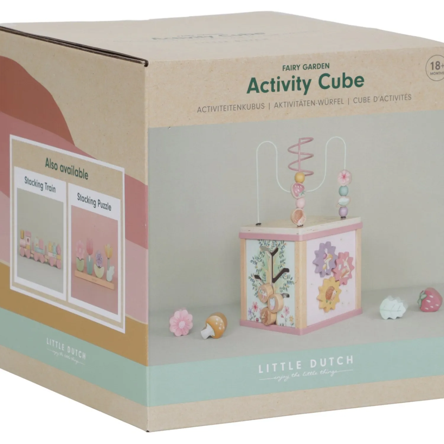 Fairy Garden Pink Aktivitetskube*Little Dutch Clearance