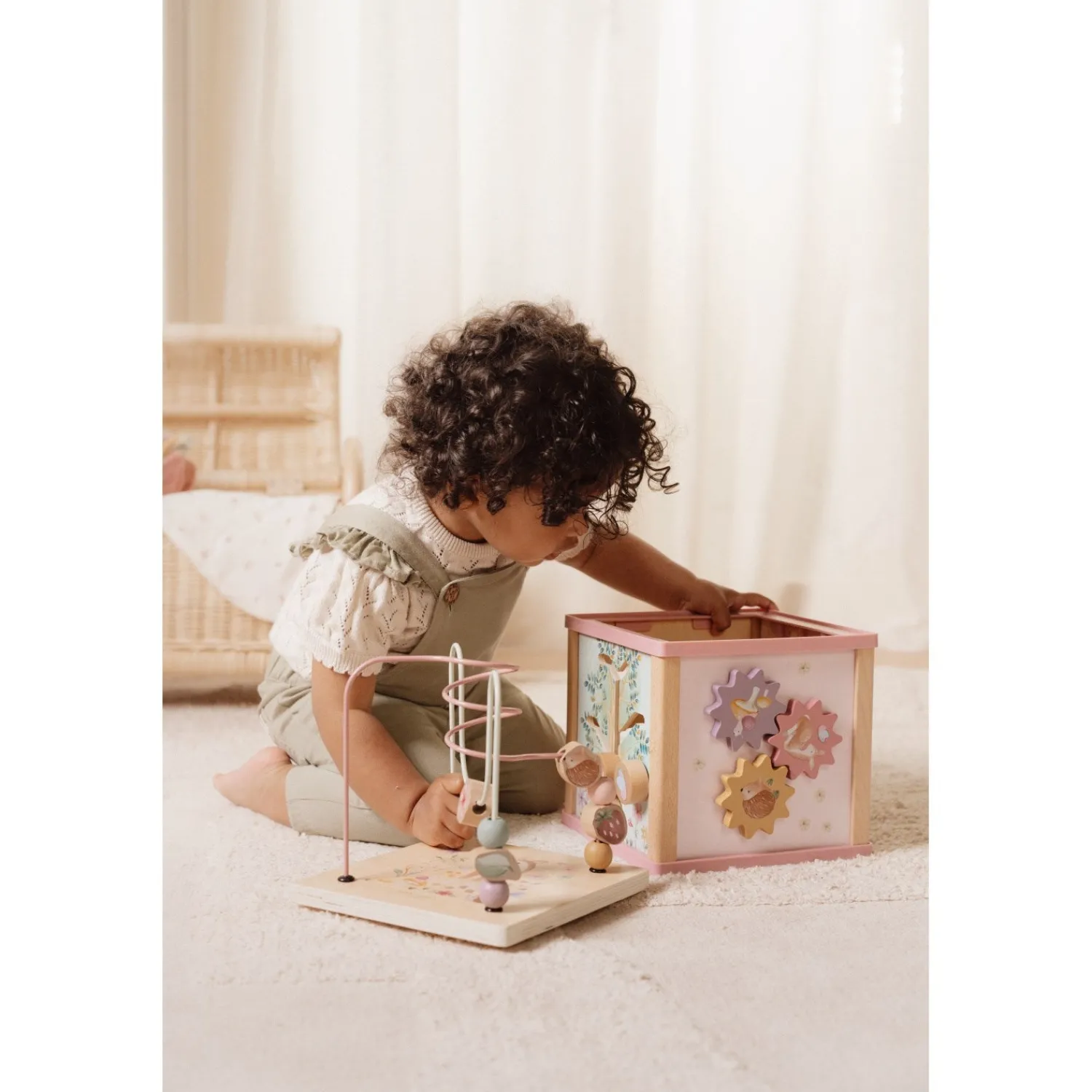 Fairy Garden Pink Aktivitetskube*Little Dutch Clearance