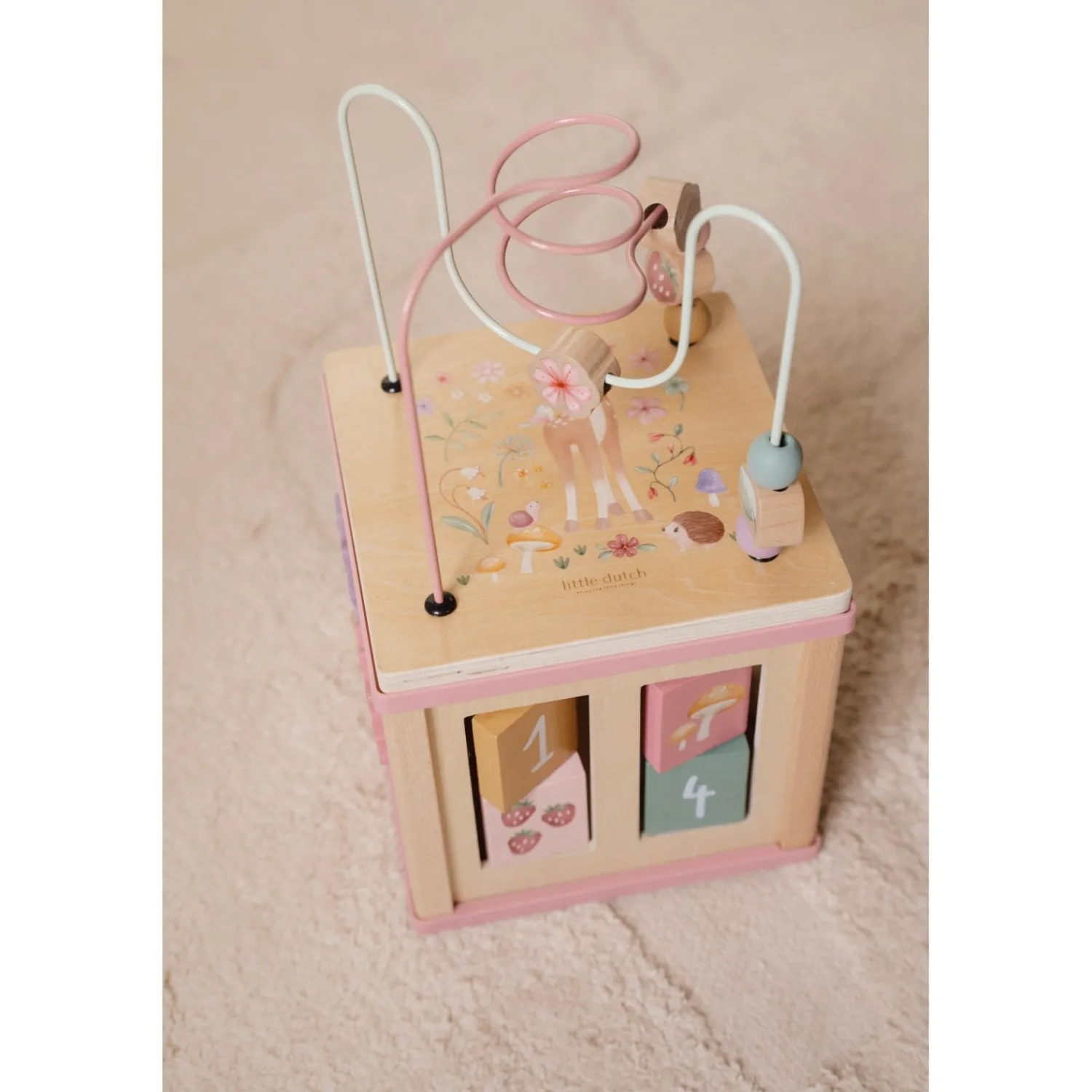 Fairy Garden Pink Aktivitetskube*Little Dutch Clearance