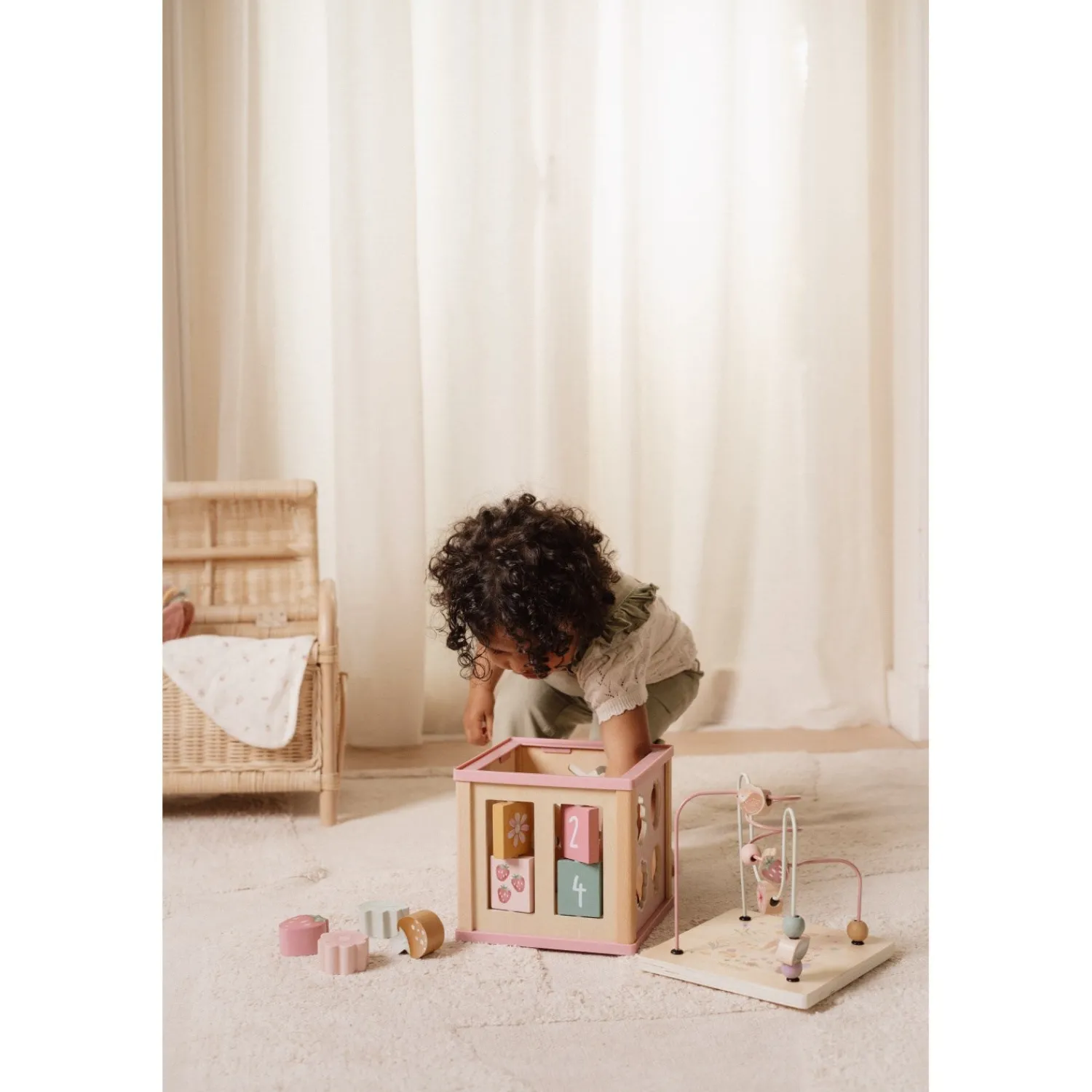 Fairy Garden Pink Aktivitetskube*Little Dutch Clearance