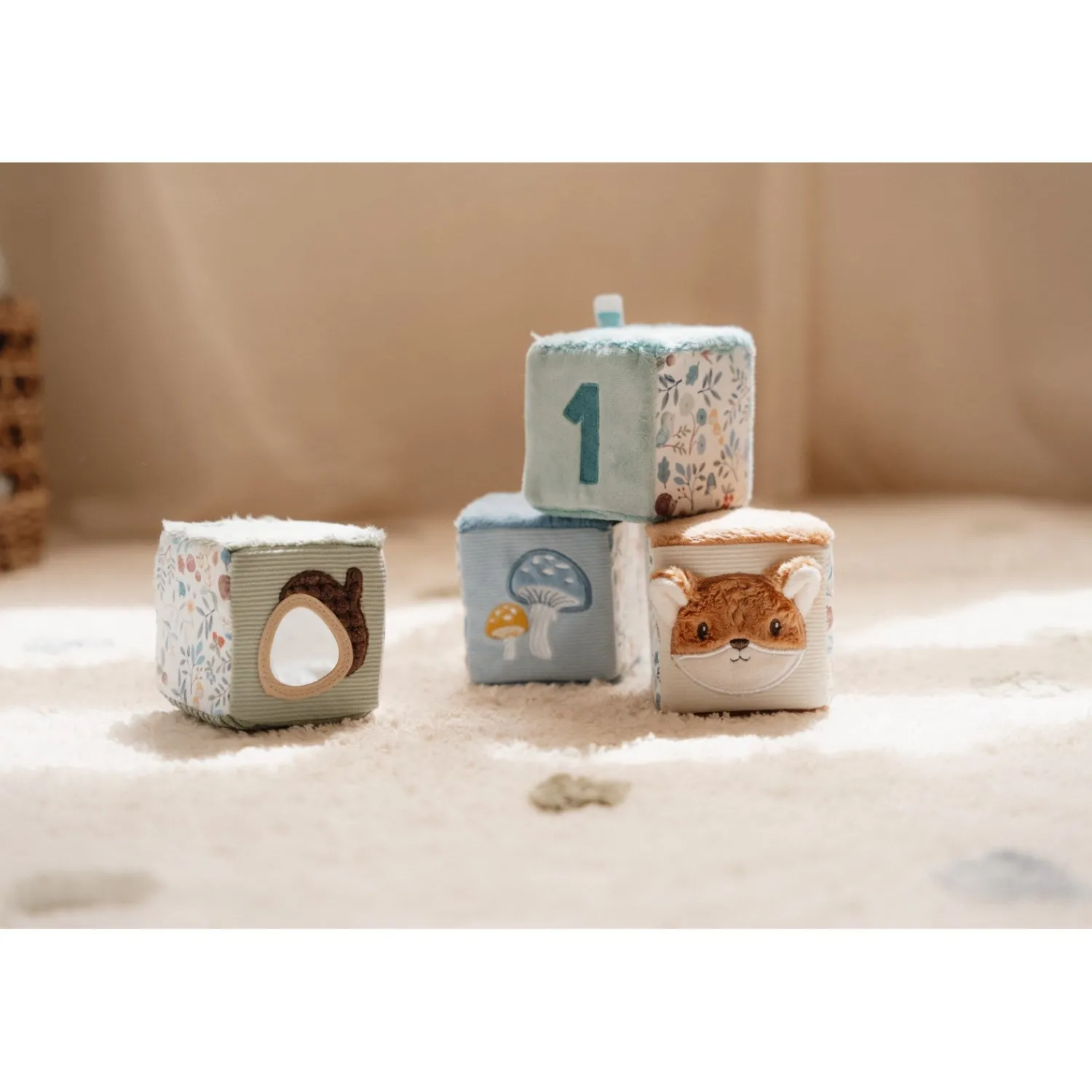 Forest Friends Blue Aktivitetsterninger 4-Pak*Little Dutch