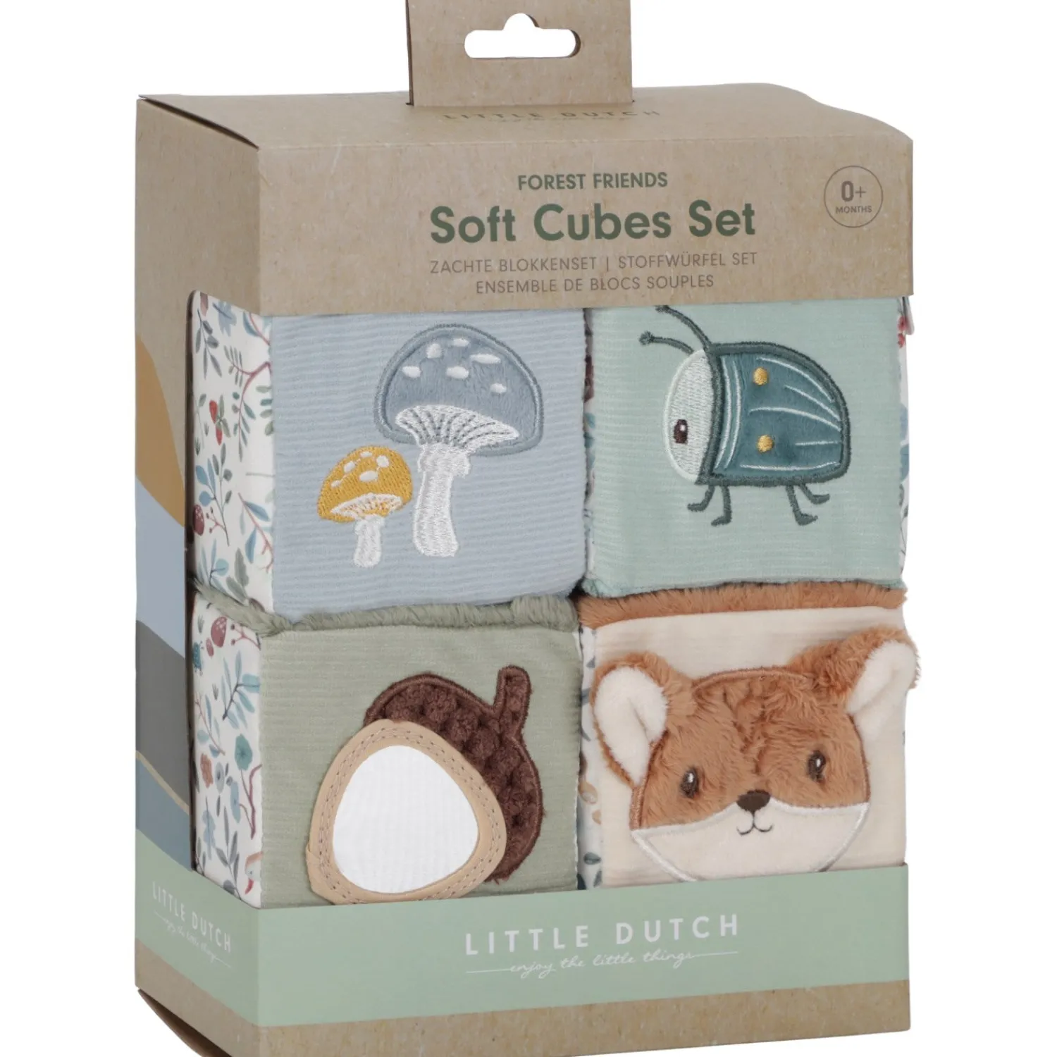 Forest Friends Blue Aktivitetsterninger 4-Pak*Little Dutch