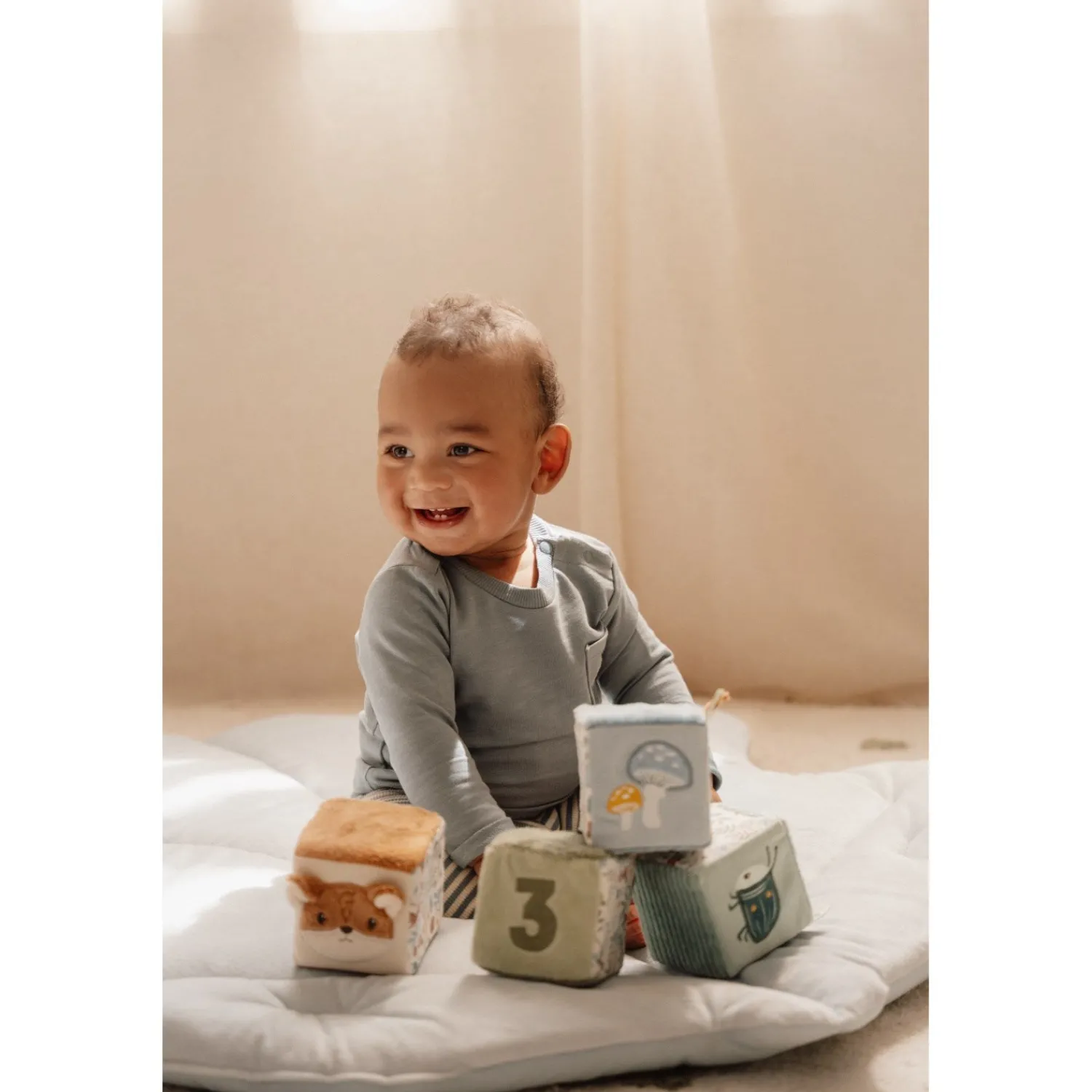 Forest Friends Blue Aktivitetsterninger 4-Pak*Little Dutch