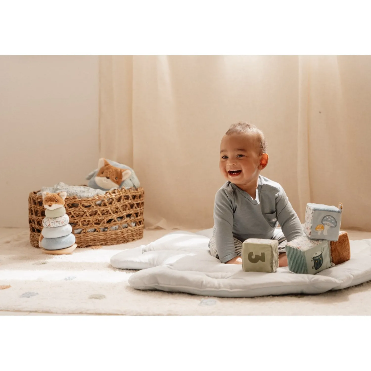 Forest Friends Blue Aktivitetsterninger 4-Pak*Little Dutch