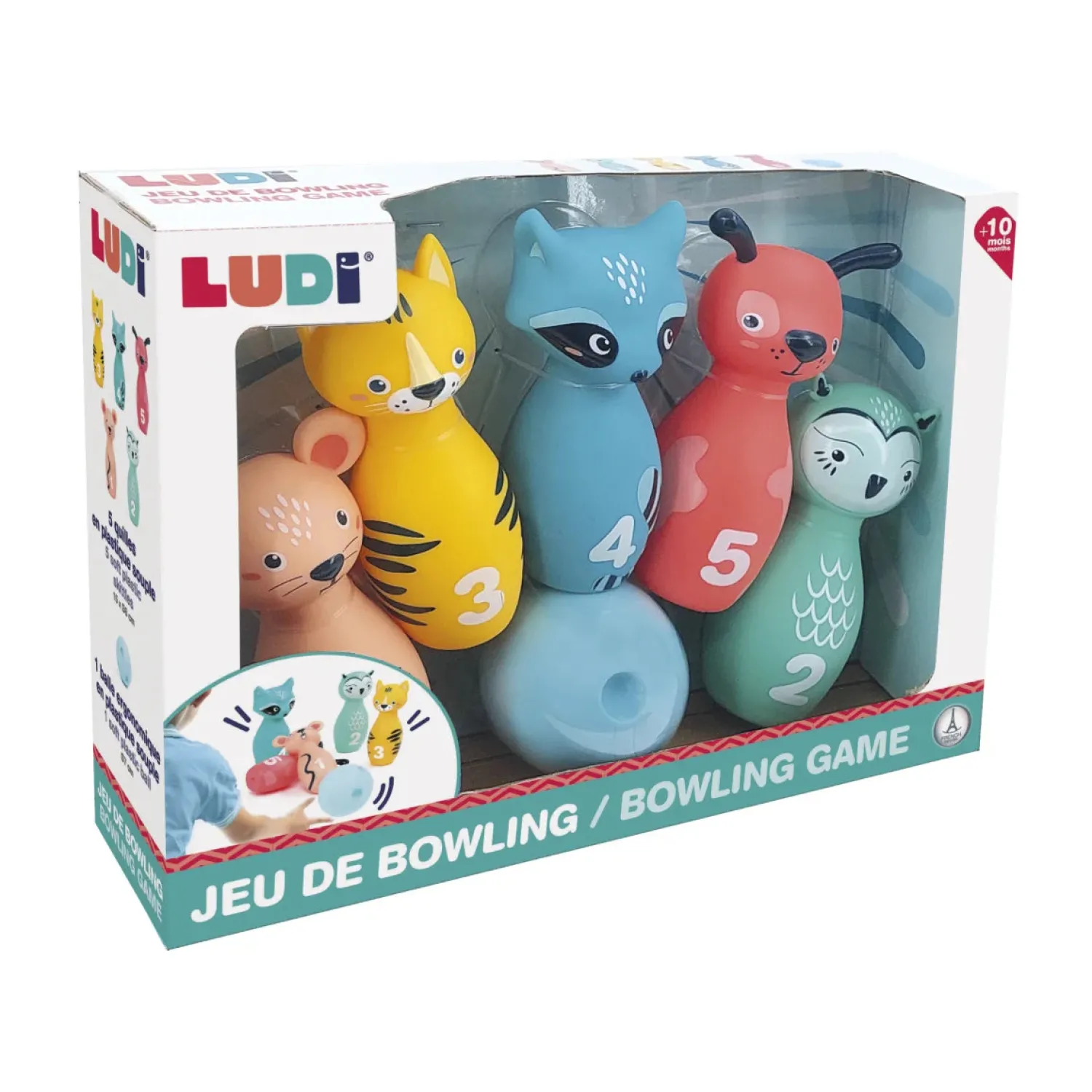 LUDI Bowlingsæt - Dyr*Scan Style ApS