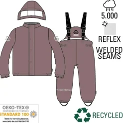 Regntøj Jakke Og Bukser Twilight Mauve*Mikk-Line Best